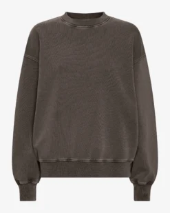 Organic Oversized Crew - Faded Mud