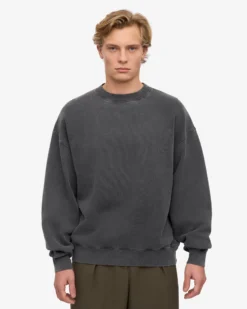 Organic Oversized Crew - Faded Black