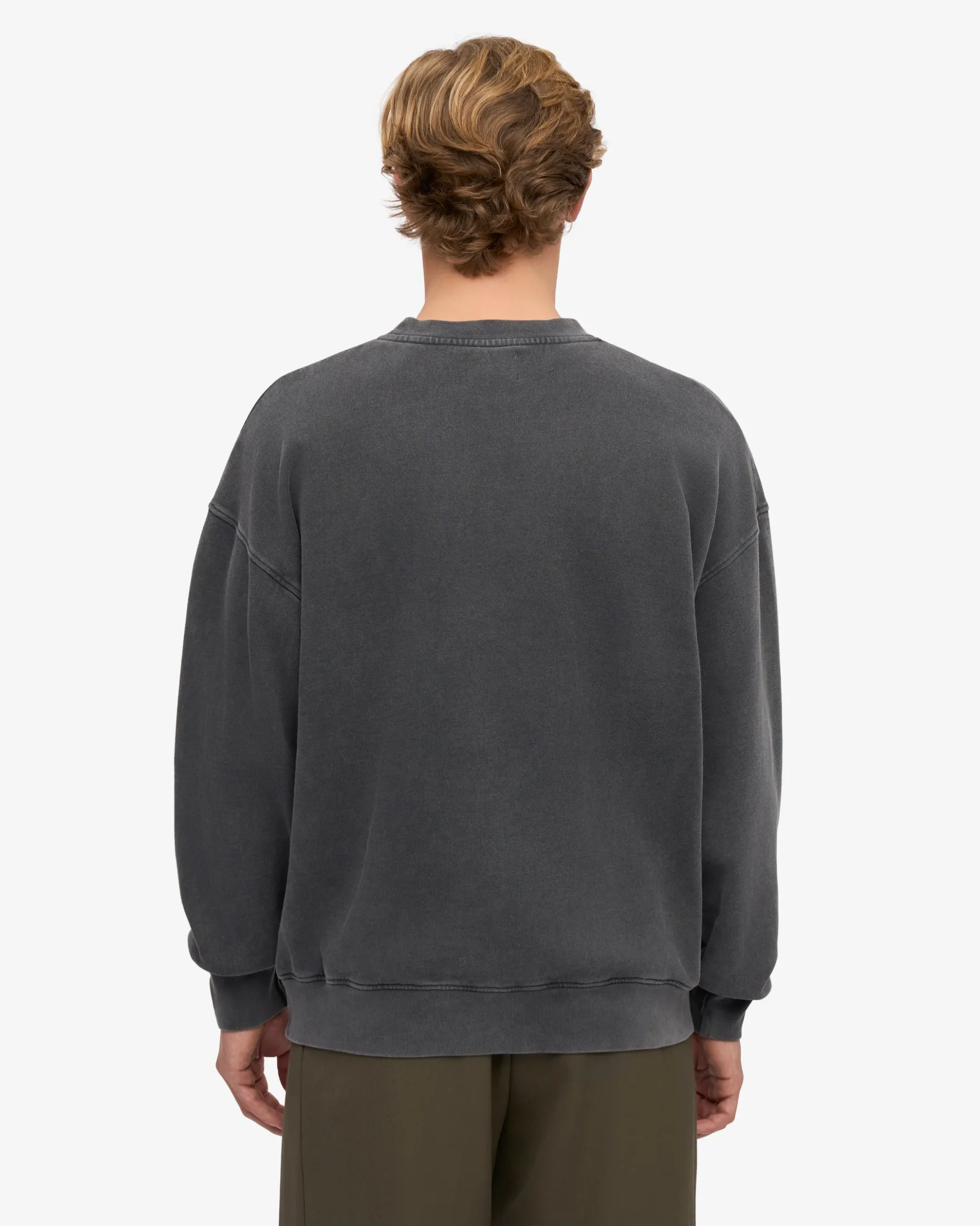 Organic Oversized Crew - Faded Black