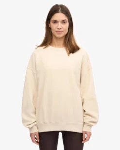 Organic Oversized Crew - Ivory White