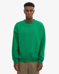 Organic Oversized Crew - Kelly Green