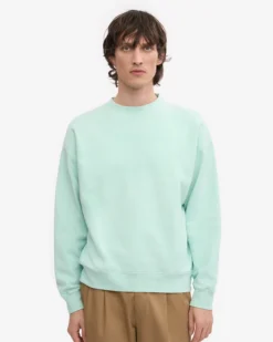 Organic Oversized Crew - Light Aqua