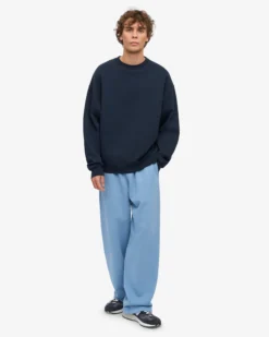 Organic Oversized Crew - Navy Blue