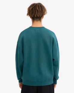 Organic Oversized Crew - Ocean Green