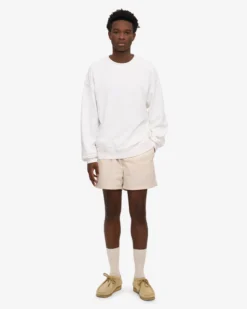 Organic Oversized Crew - Optical White