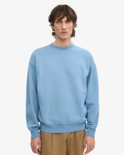 Organic Oversized Crew - Seaside Blue