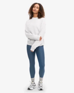 Organic Oversized Crew - Snow Melange