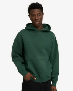 Organic Oversized Hood - Emerald Green