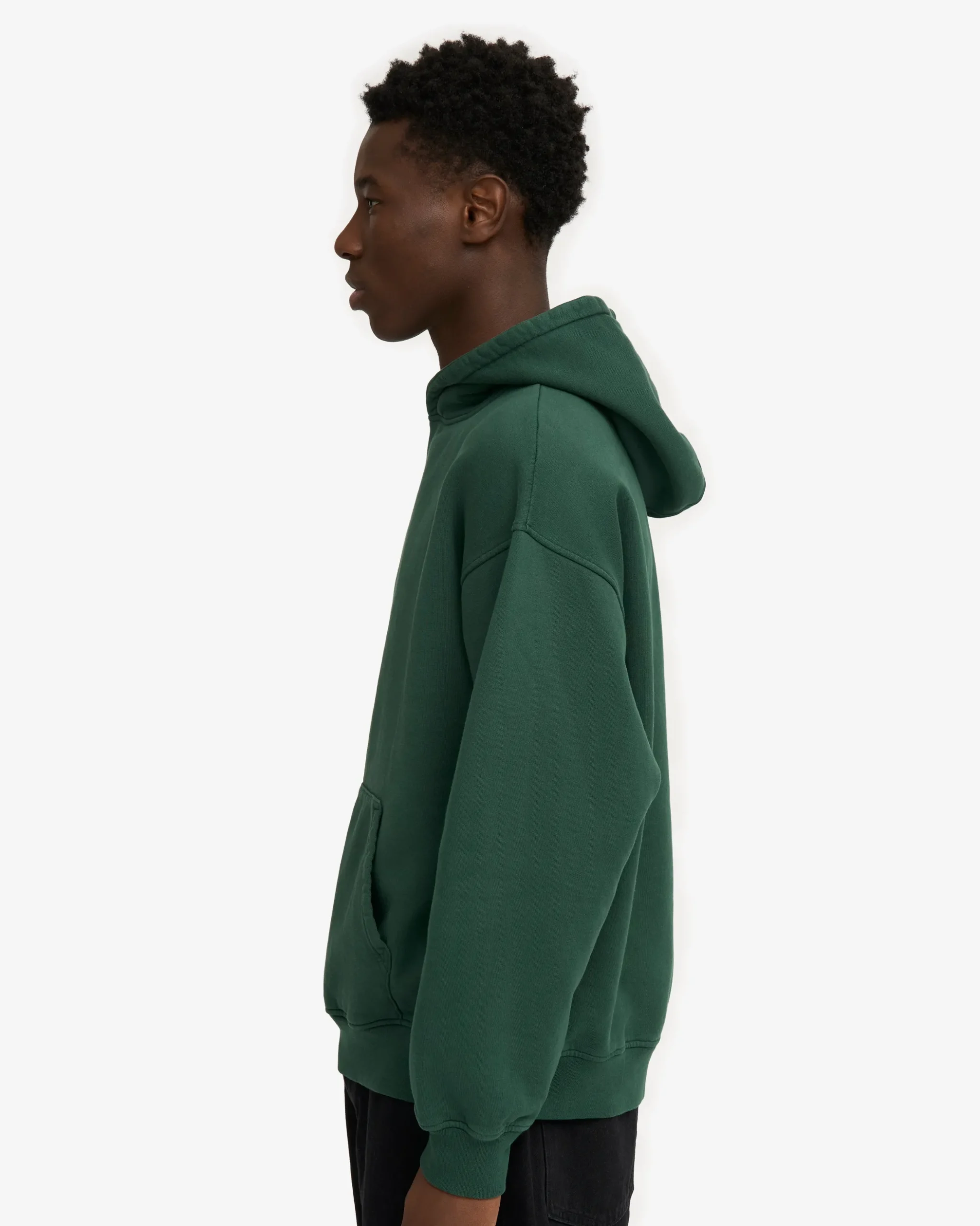 Organic Oversized Hood - Emerald Green