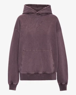 Organic Oversized Hood - Faded Grape
