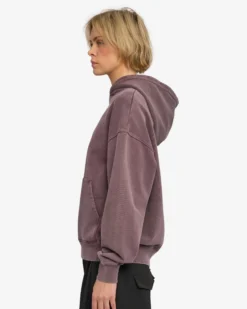Organic Oversized Hood - Faded Grape