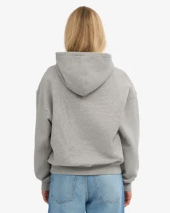 Organic Oversized Hood - Heather Grey