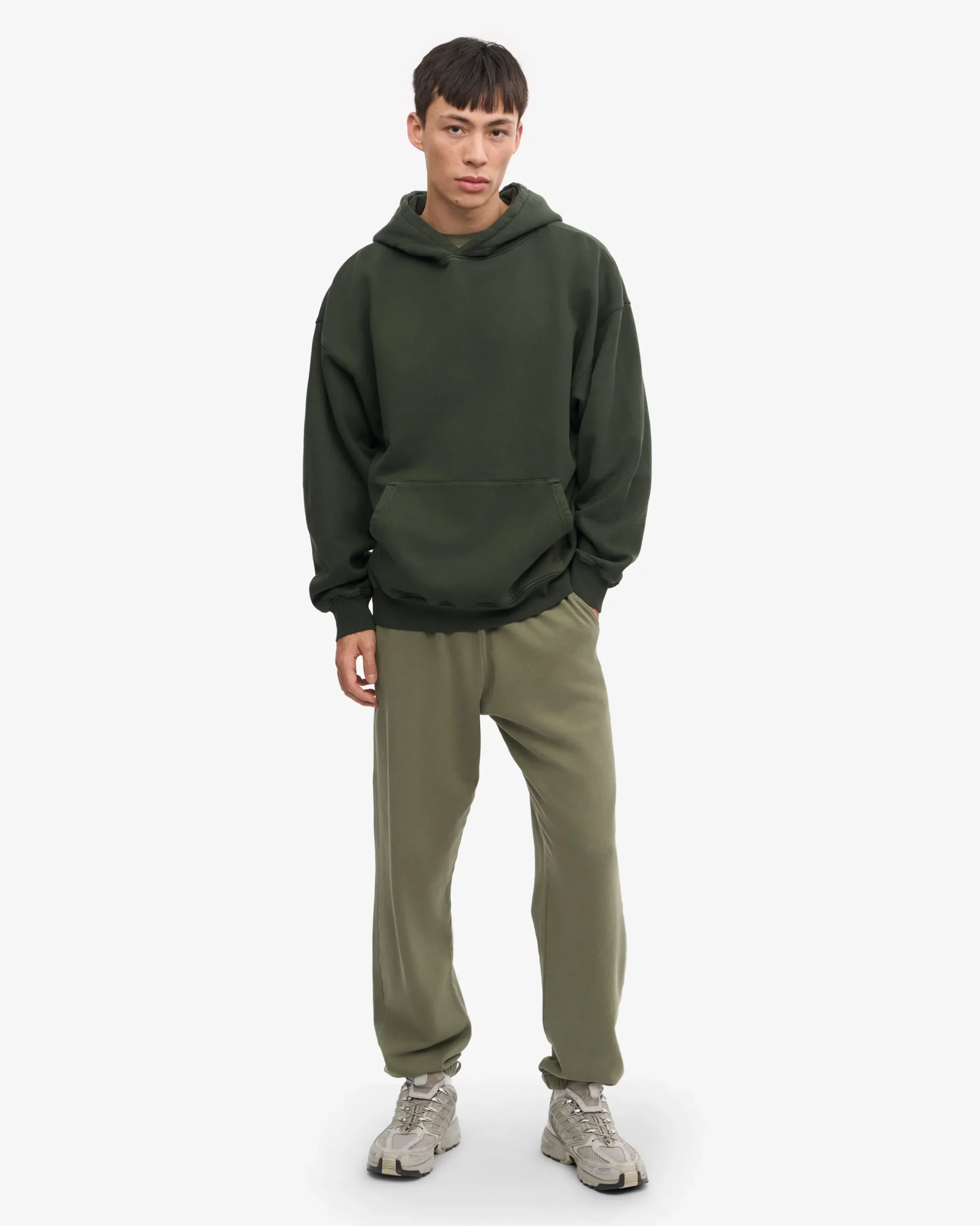 Organic Oversized Hood - Hunter Green