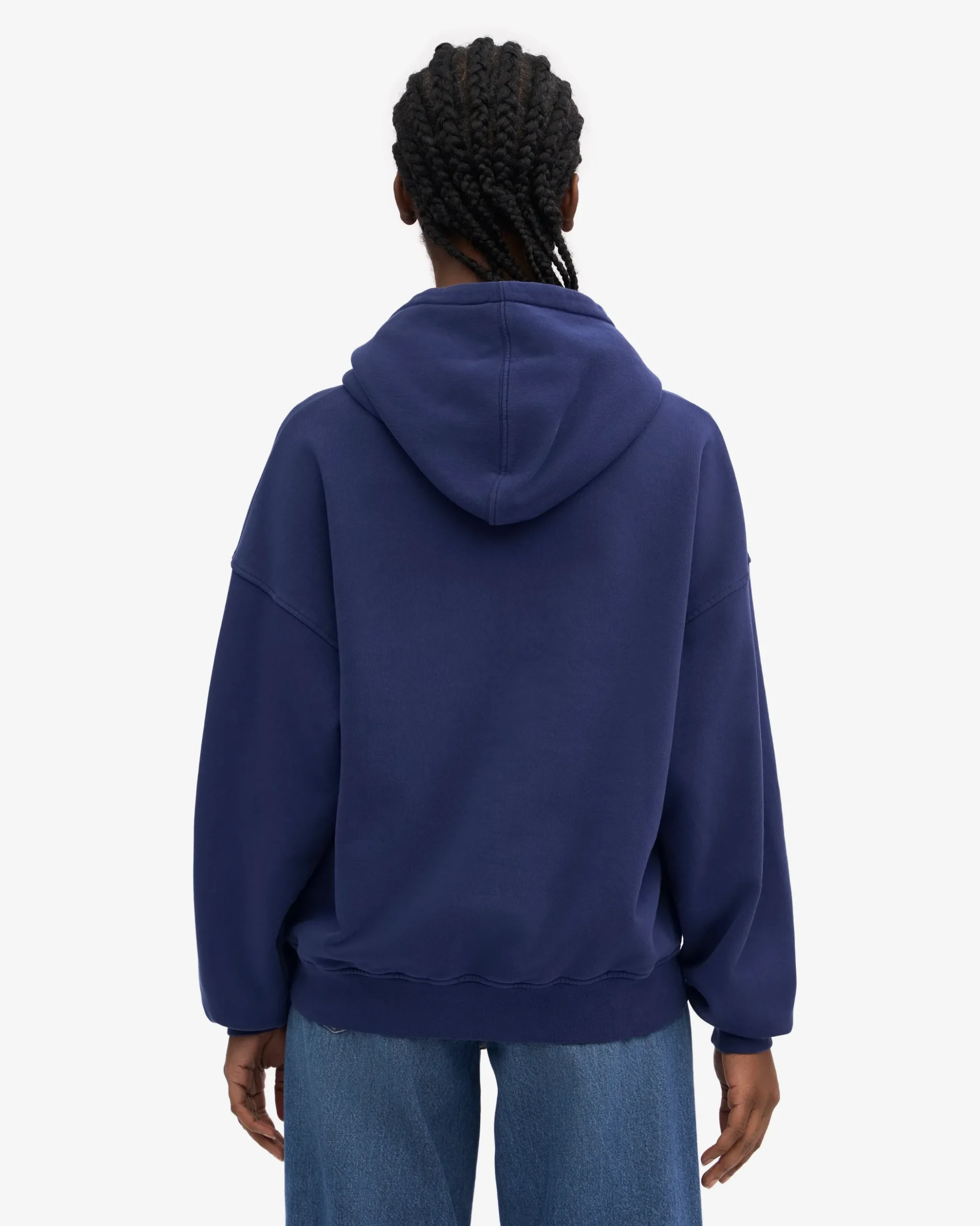 Organic Oversized Hood - Marine Blue