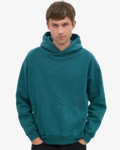 Organic Oversized Hood - Ocean Green