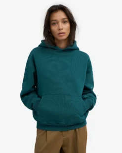 Organic Oversized Hood - Ocean Green