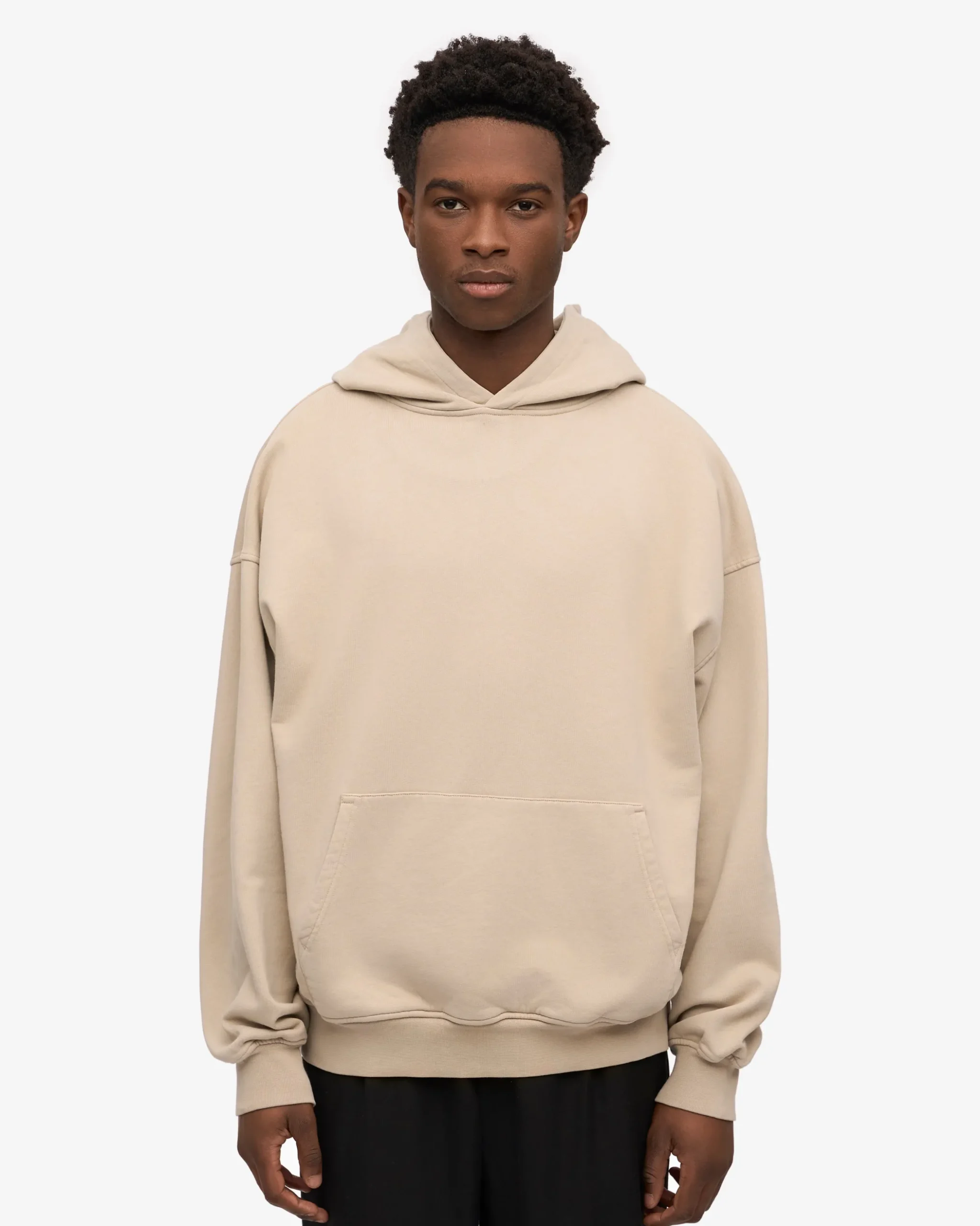 Organic Oversized Hood - Oyster Grey