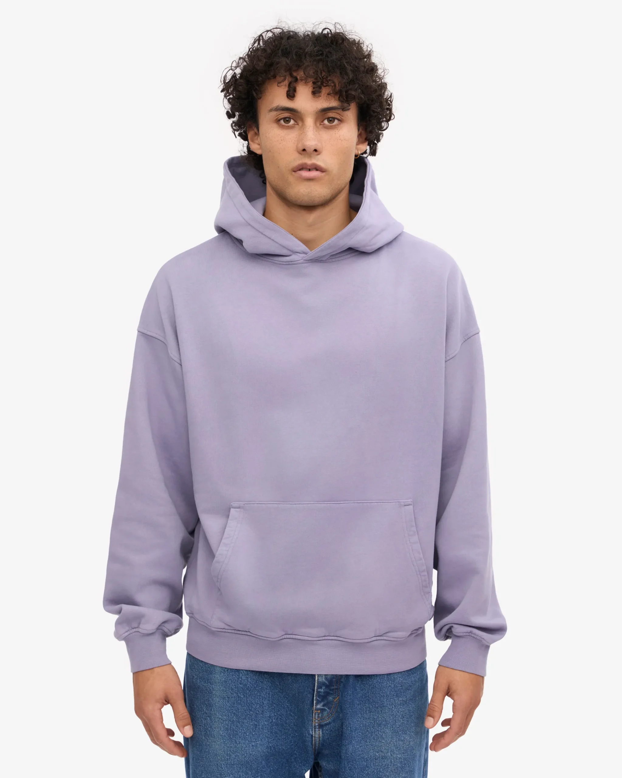Organic Oversized Hood - Purple Jade