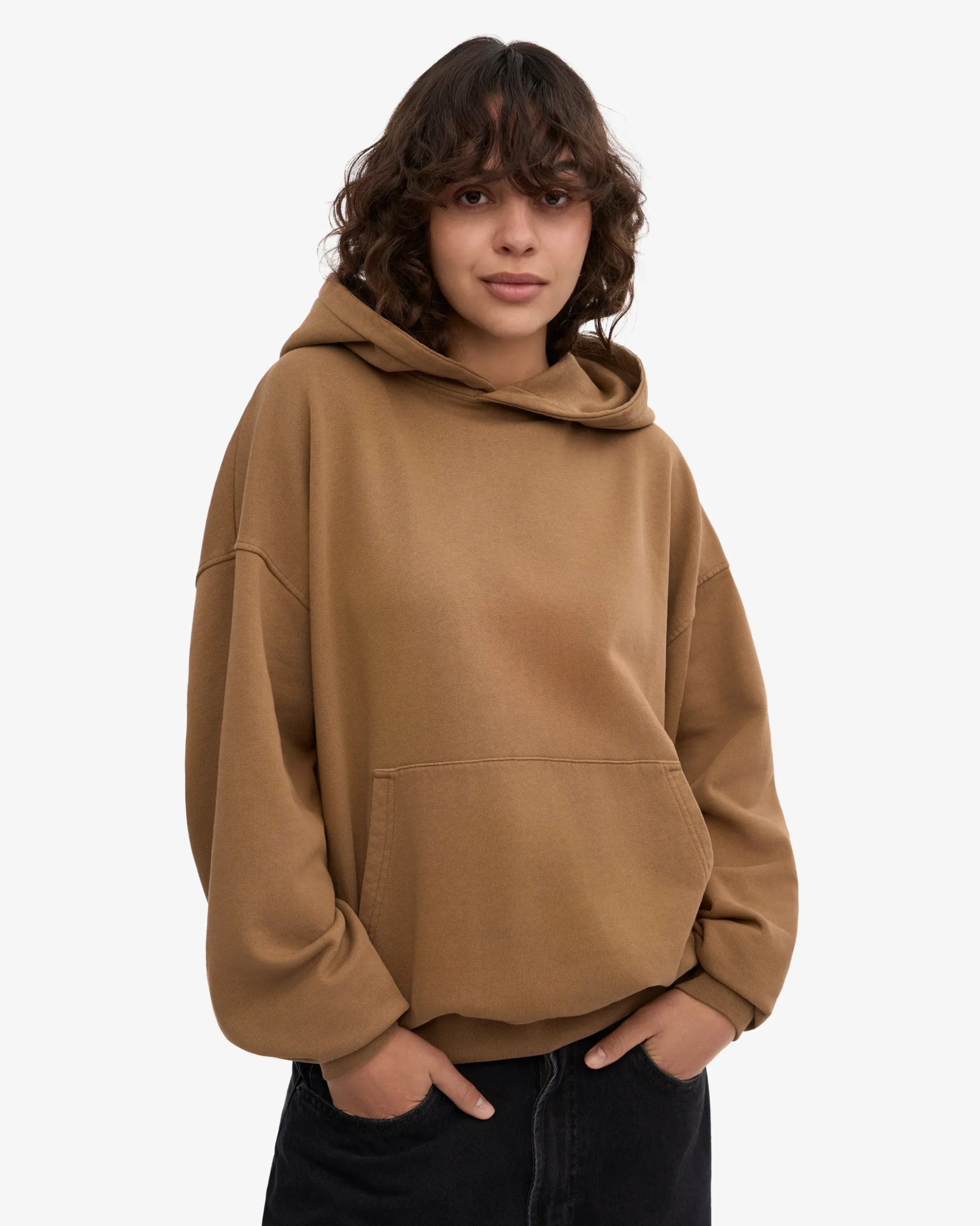 Organic Oversized Hood - Sahara Camel