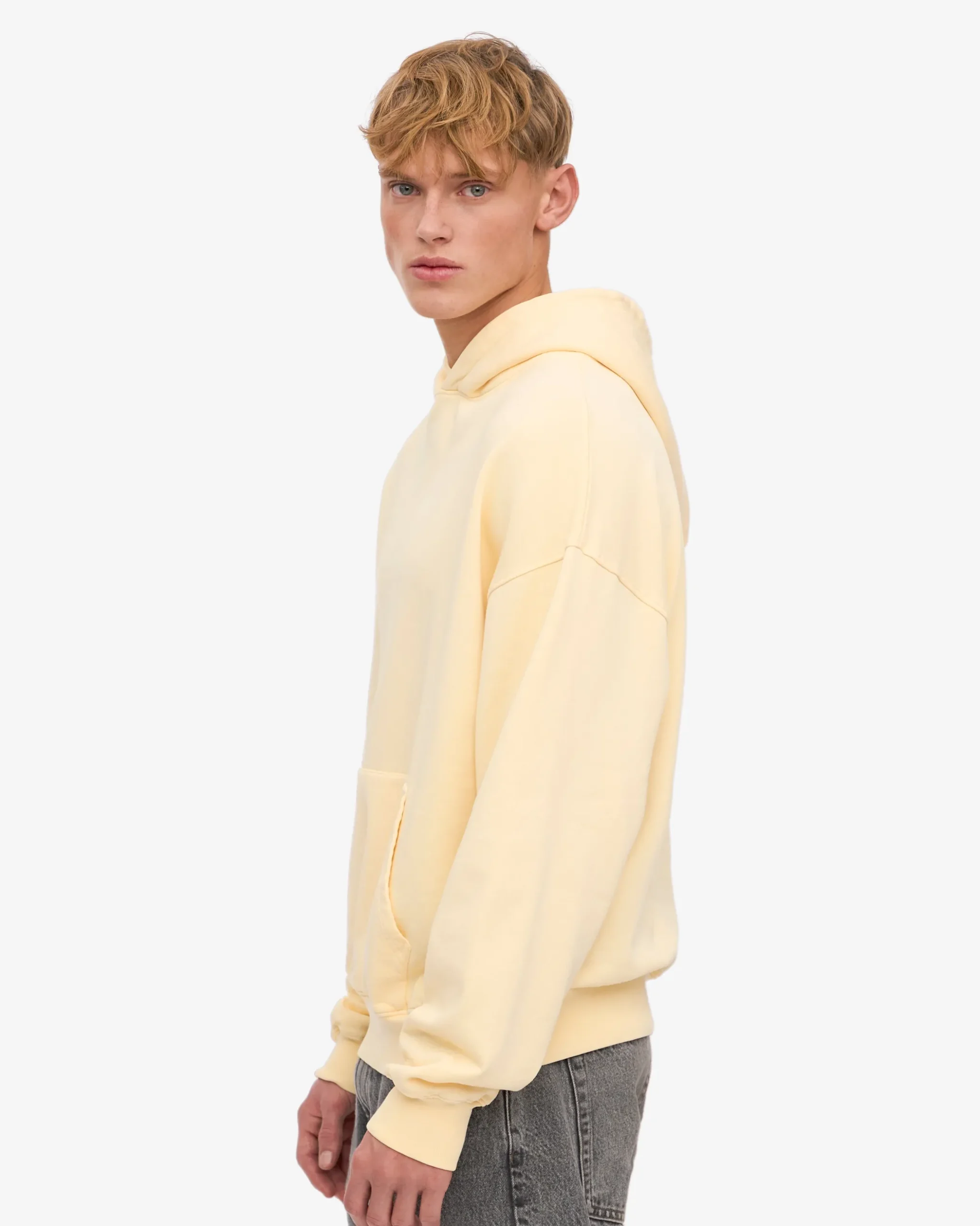 Organic Oversized Hood - Soft Yellow