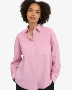 Organic Oversized Shirt - Cherry Blossom