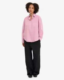 Organic Oversized Shirt - Cherry Blossom