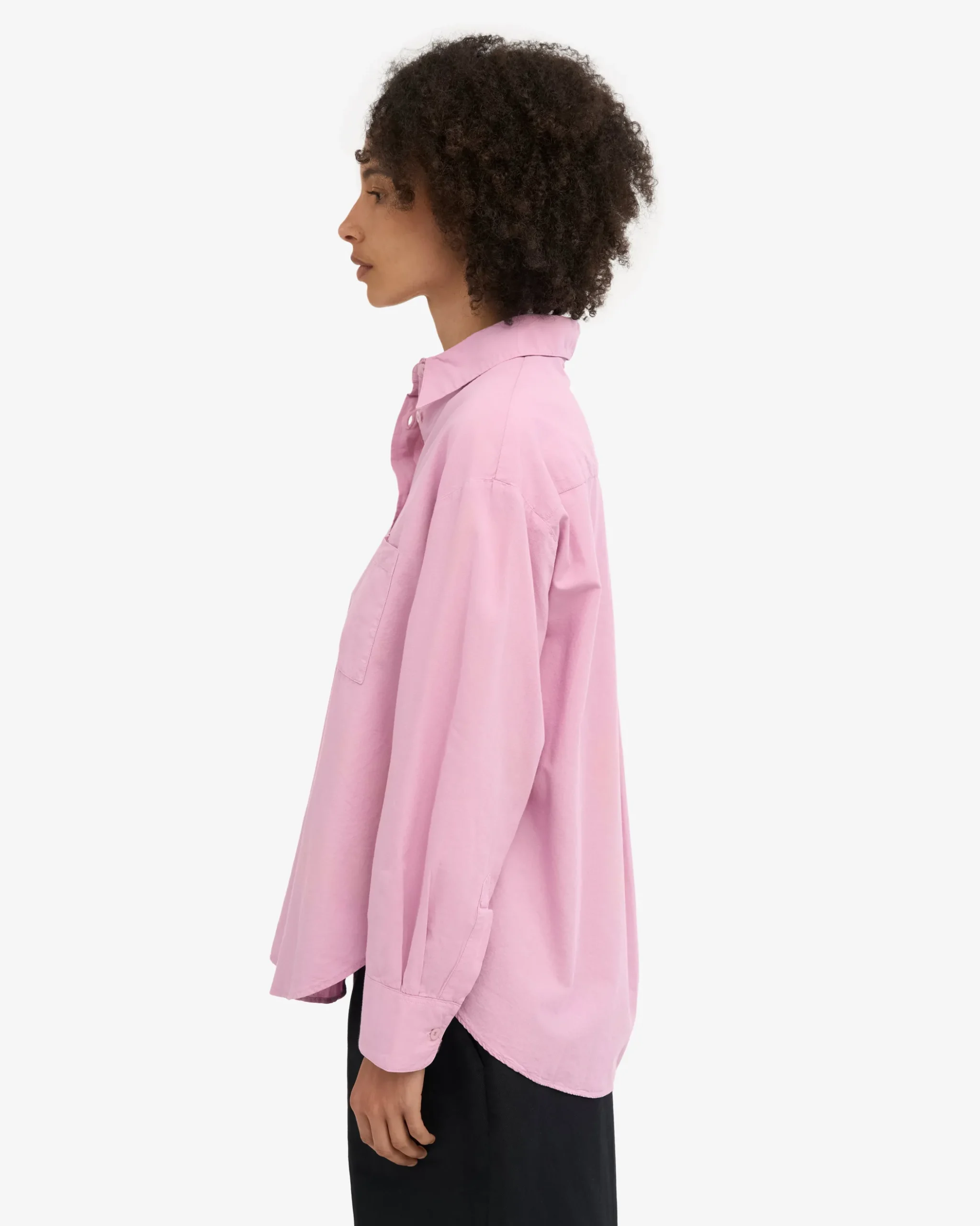 Organic Oversized Shirt - Cherry Blossom