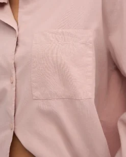 Organic Oversized Shirt - Faded Pink