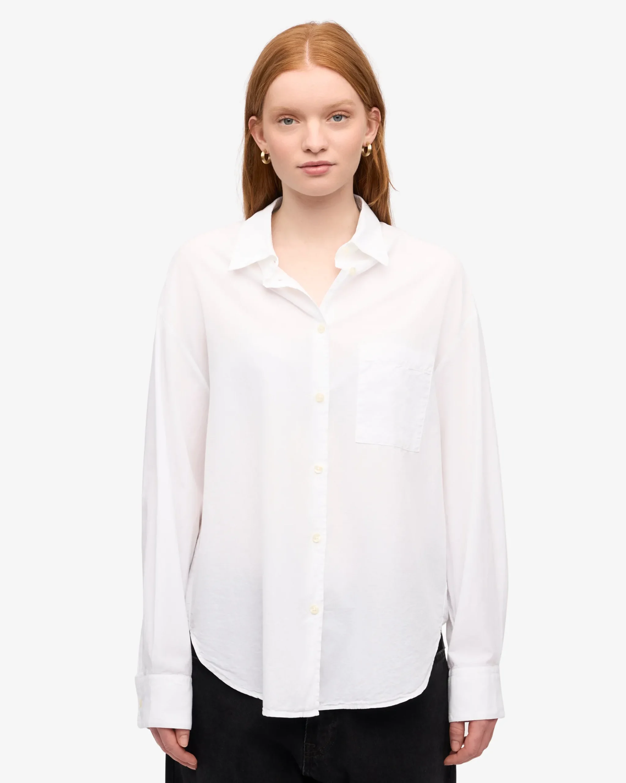 Organic Oversized Shirt - Optical White