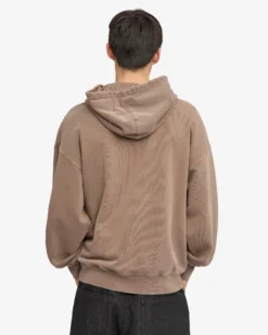 Organic Oversized Zip Hood - Faded Khaki