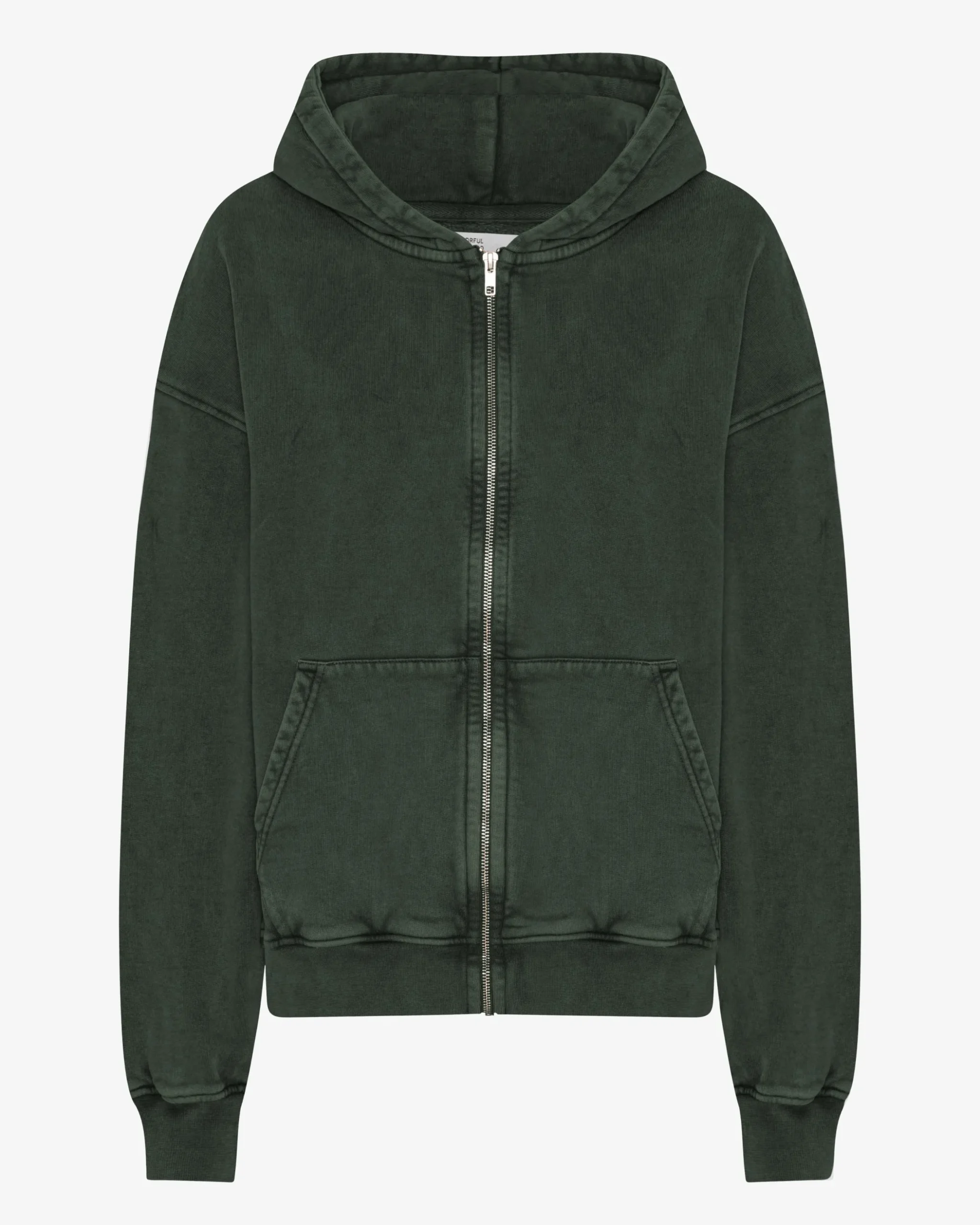 Organic Oversized Zip Hood - Midnight Forest