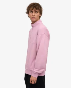 Organic Quarter Zip - Cherry Blossom