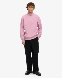 Organic Quarter Zip - Cherry Blossom