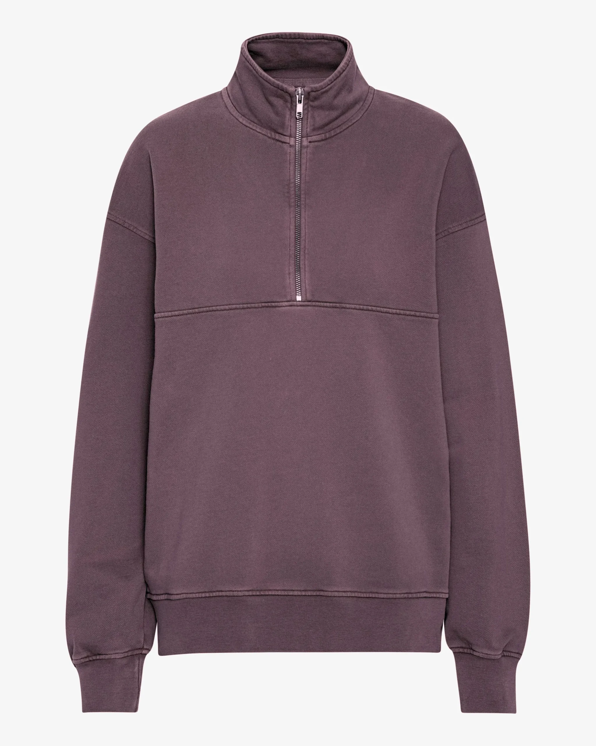 Organic Quarter Zip - Faded Grape