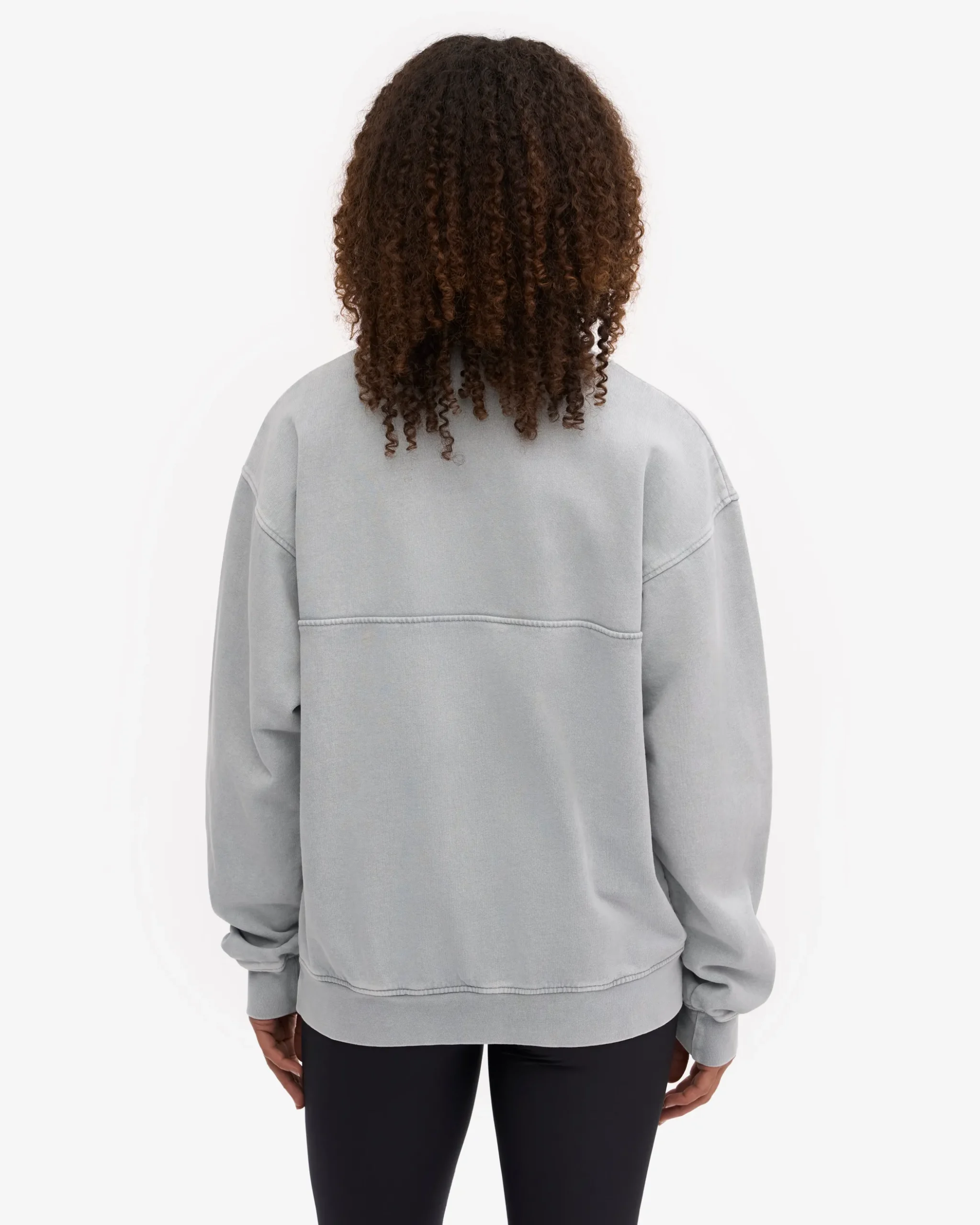 Organic Quarter Zip - Faded Grey