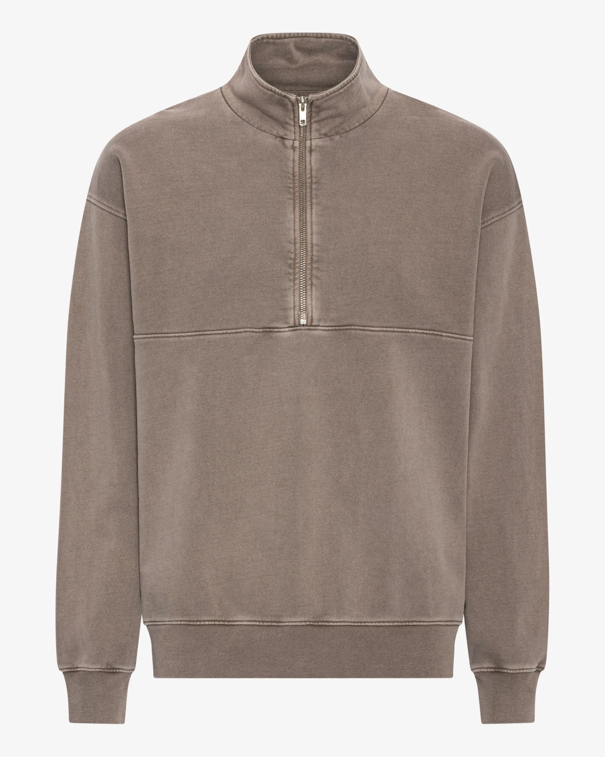 Organic Quarter Zip - Faded Khaki