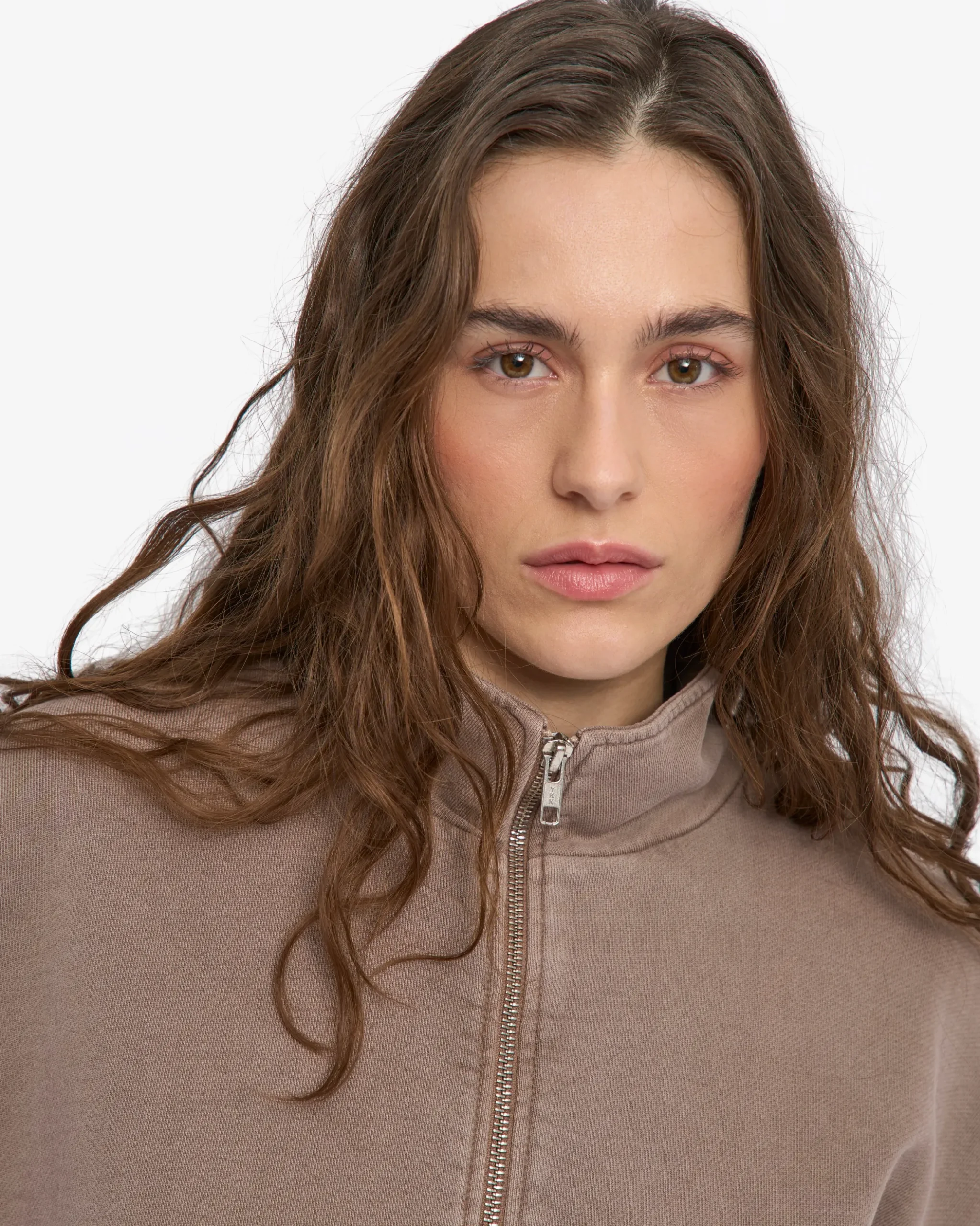 Organic Quarter Zip - Faded Khaki