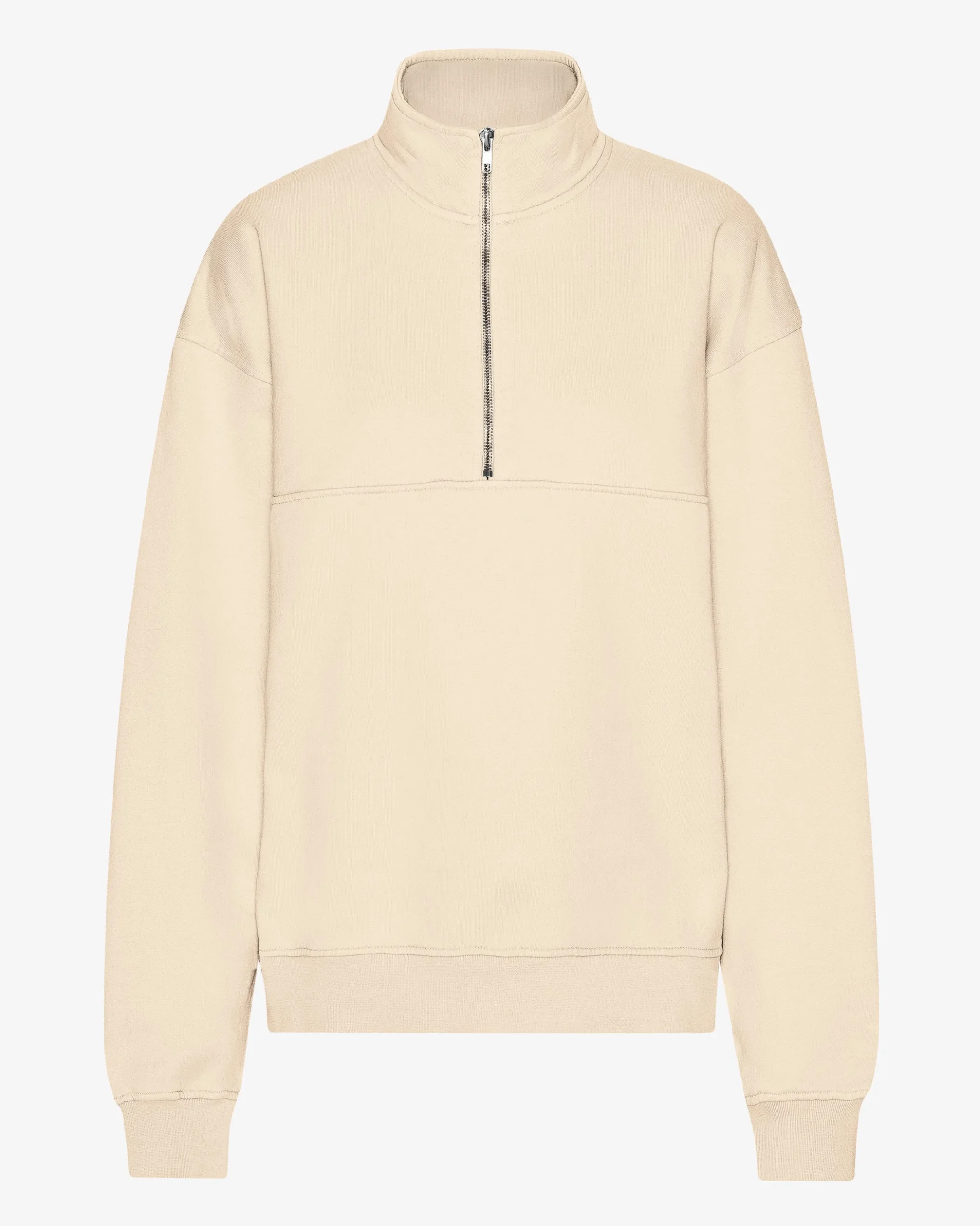 Organic Quarter Zip - Ivory White