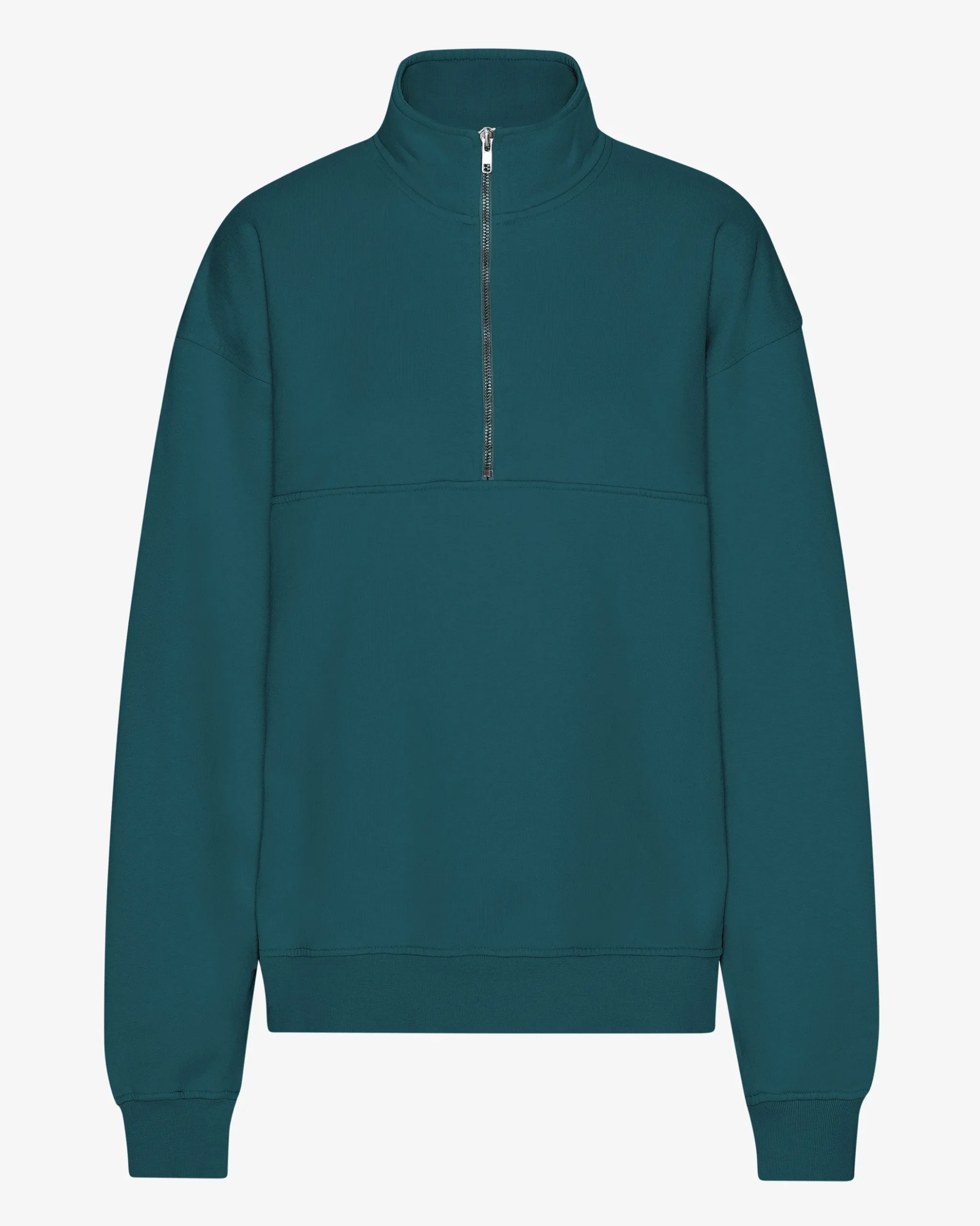 Organic Quarter Zip - Ocean Green