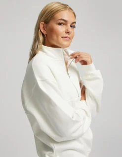Organic Quarter Zip - Sapphire Blue