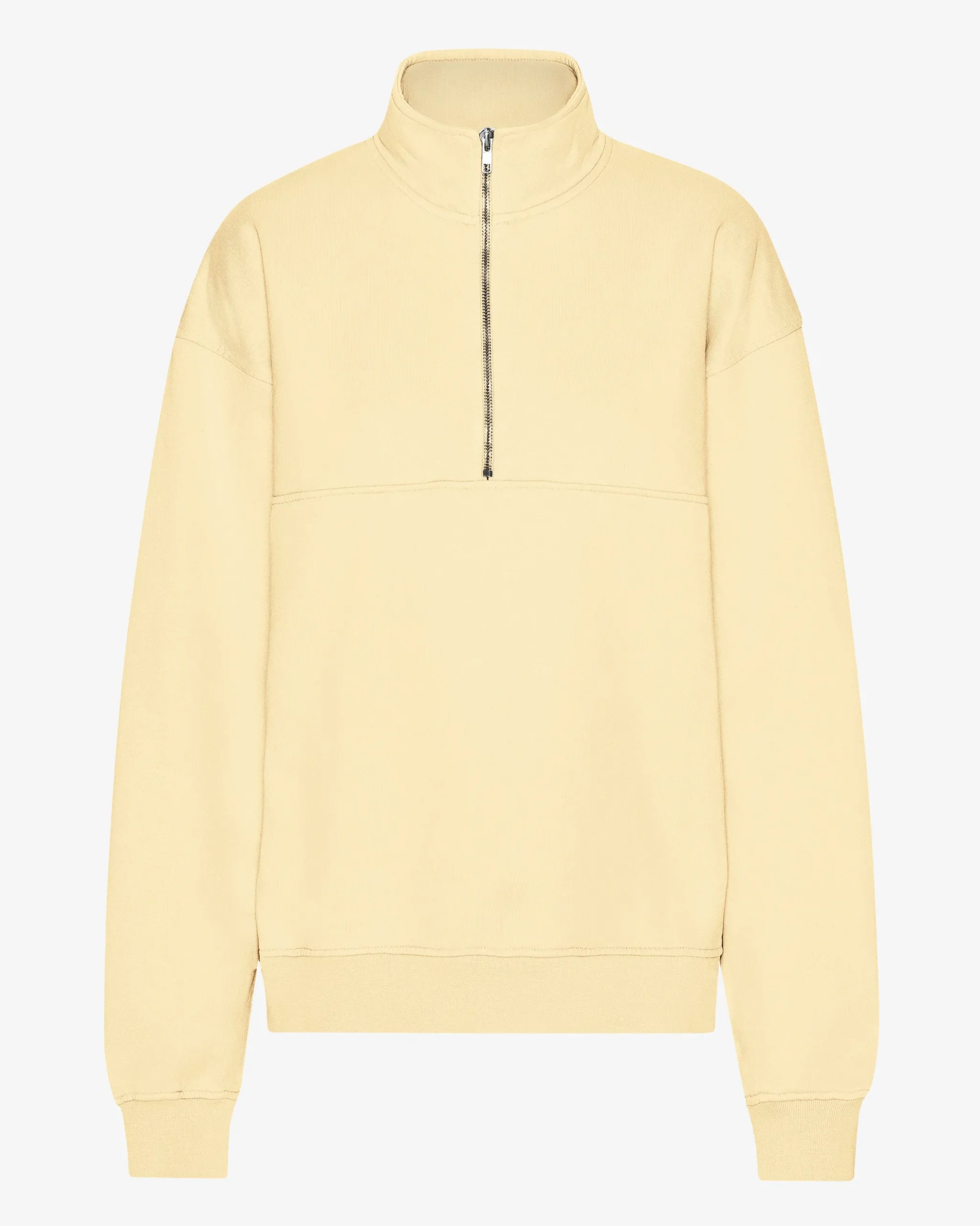 Organic Quarter Zip - Soft Yellow