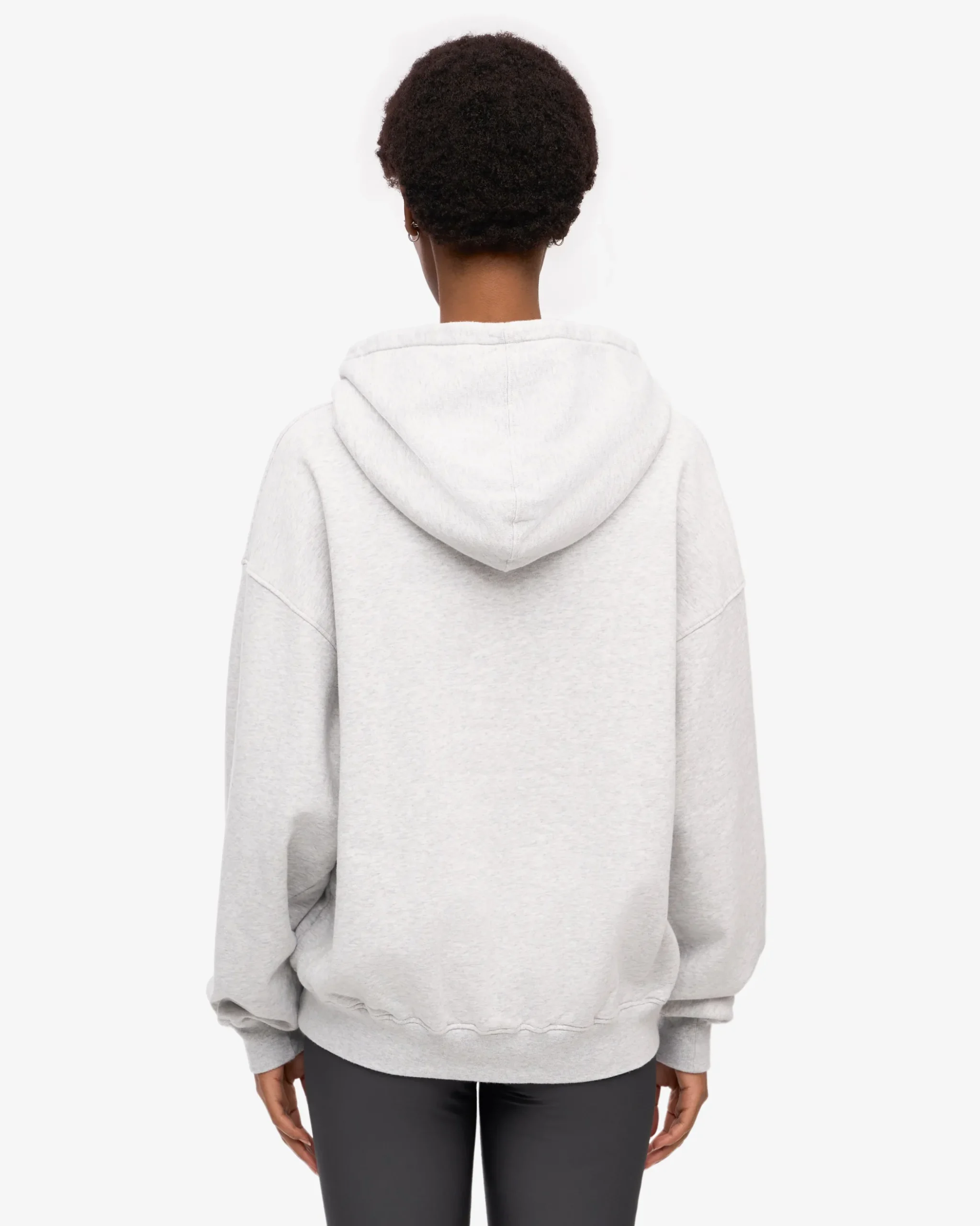Organic Relaxed Hood Sweatsuit - Snow Melange