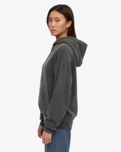 Organic Relaxed Hood Sweatsuit - Faded Black