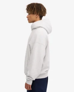 Organic Relaxed Hood Sweatsuit - Snow Melange
