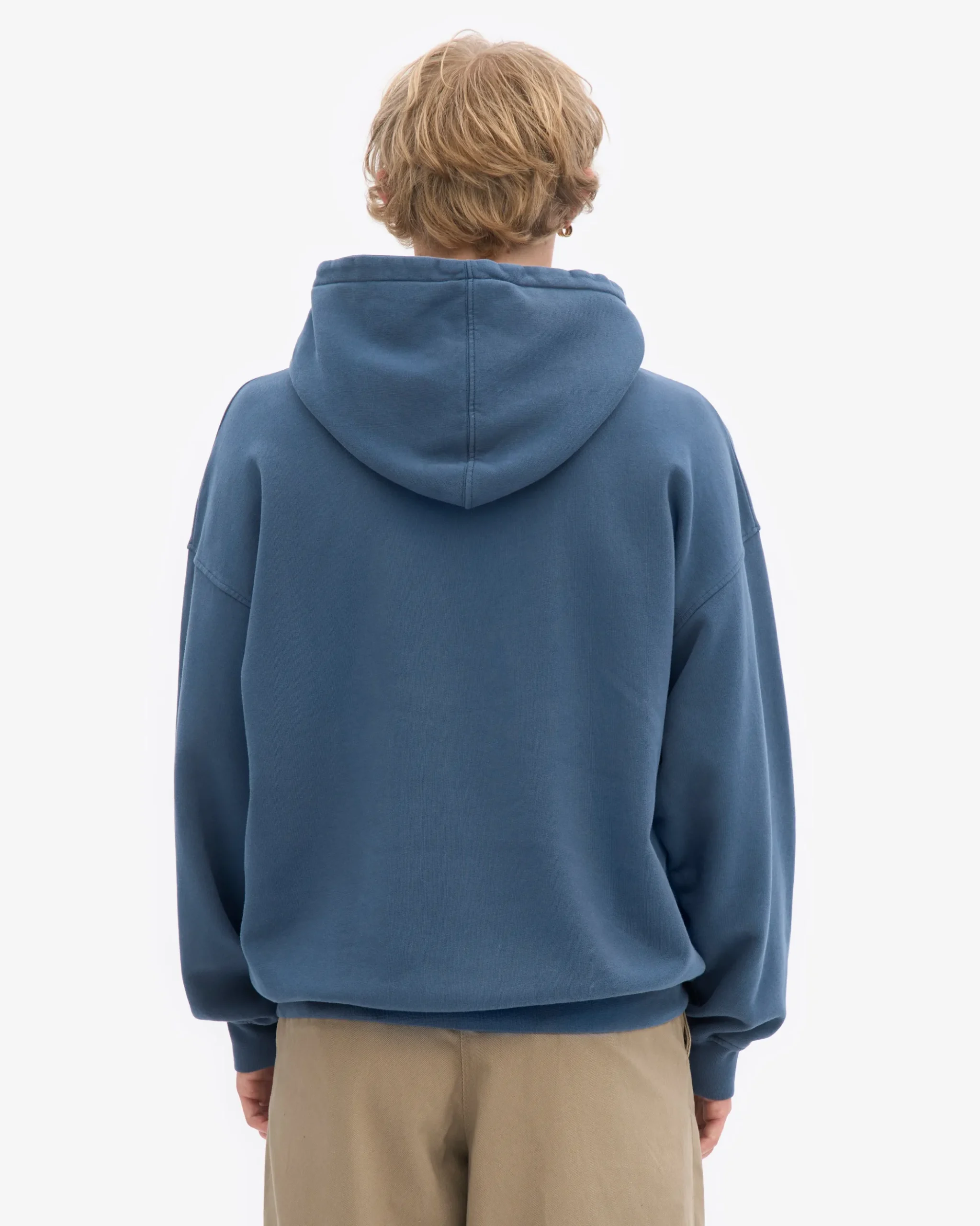Organic Relaxed Hood Sweatsuit - Petrol Blue