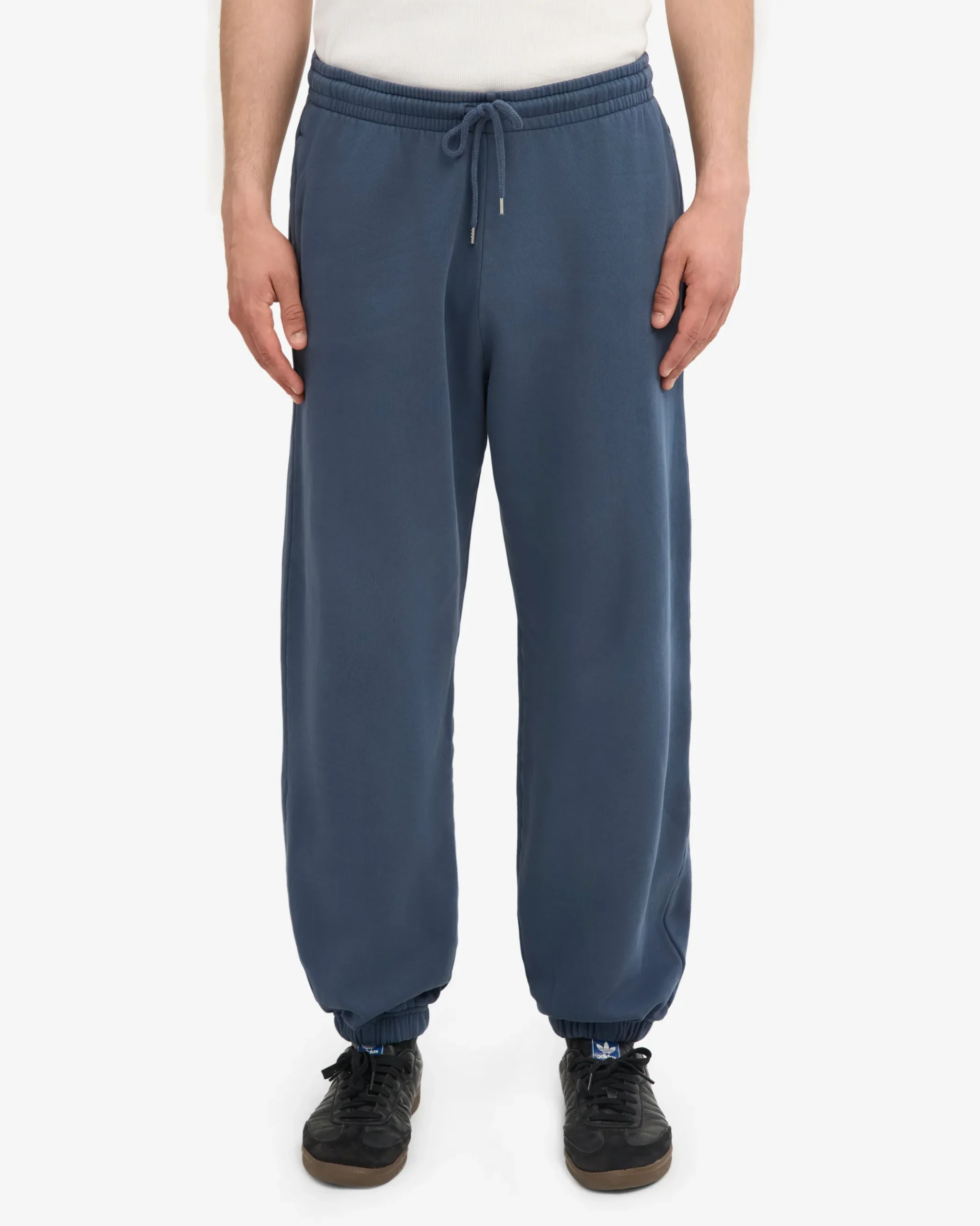 Organic Relaxed Hood Sweatsuit - Petrol Blue