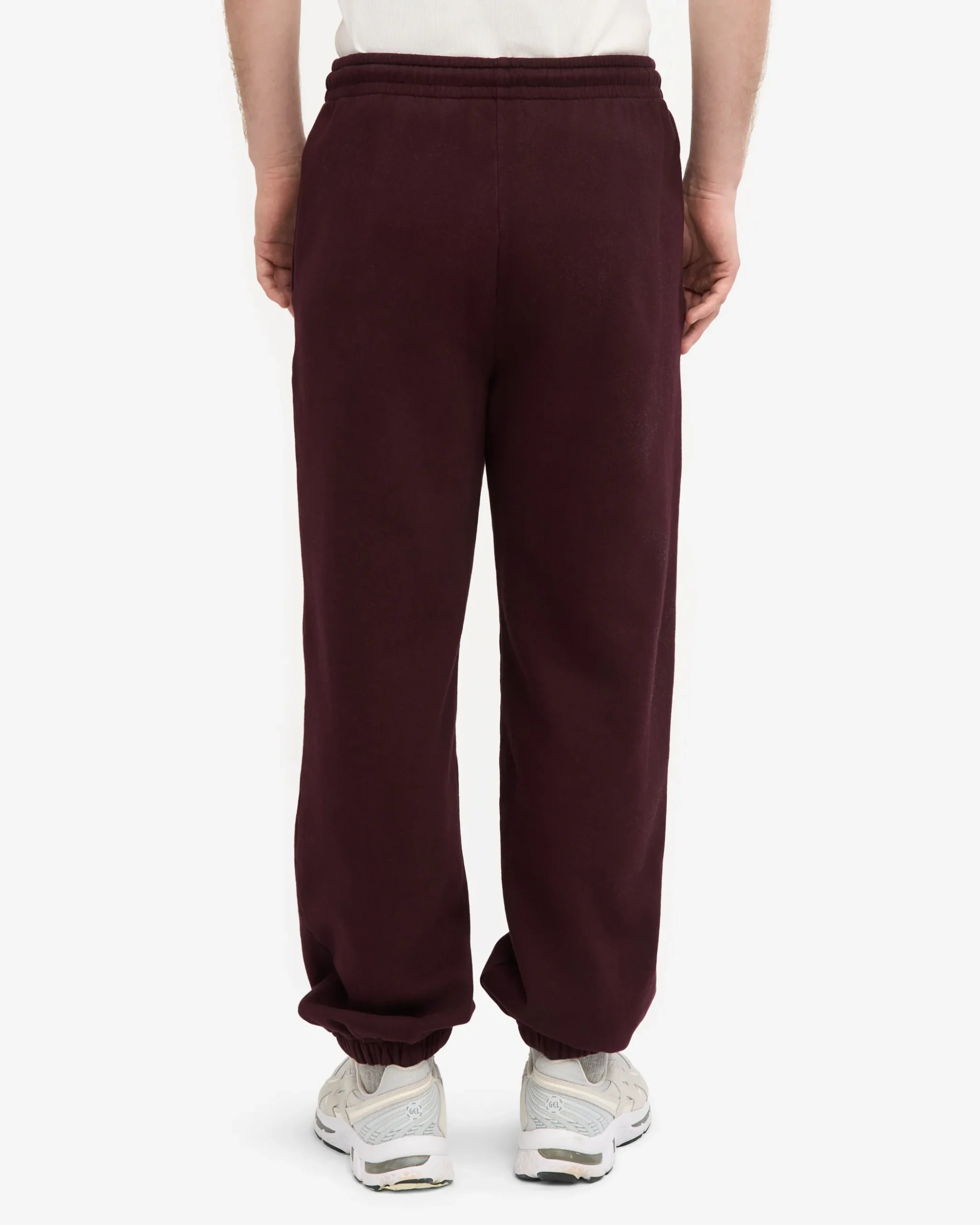 Organic Relaxed Hood Sweatsuit - Oxblood Red