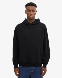 Organic Relaxed Hood Sweatsuit - Deep Black