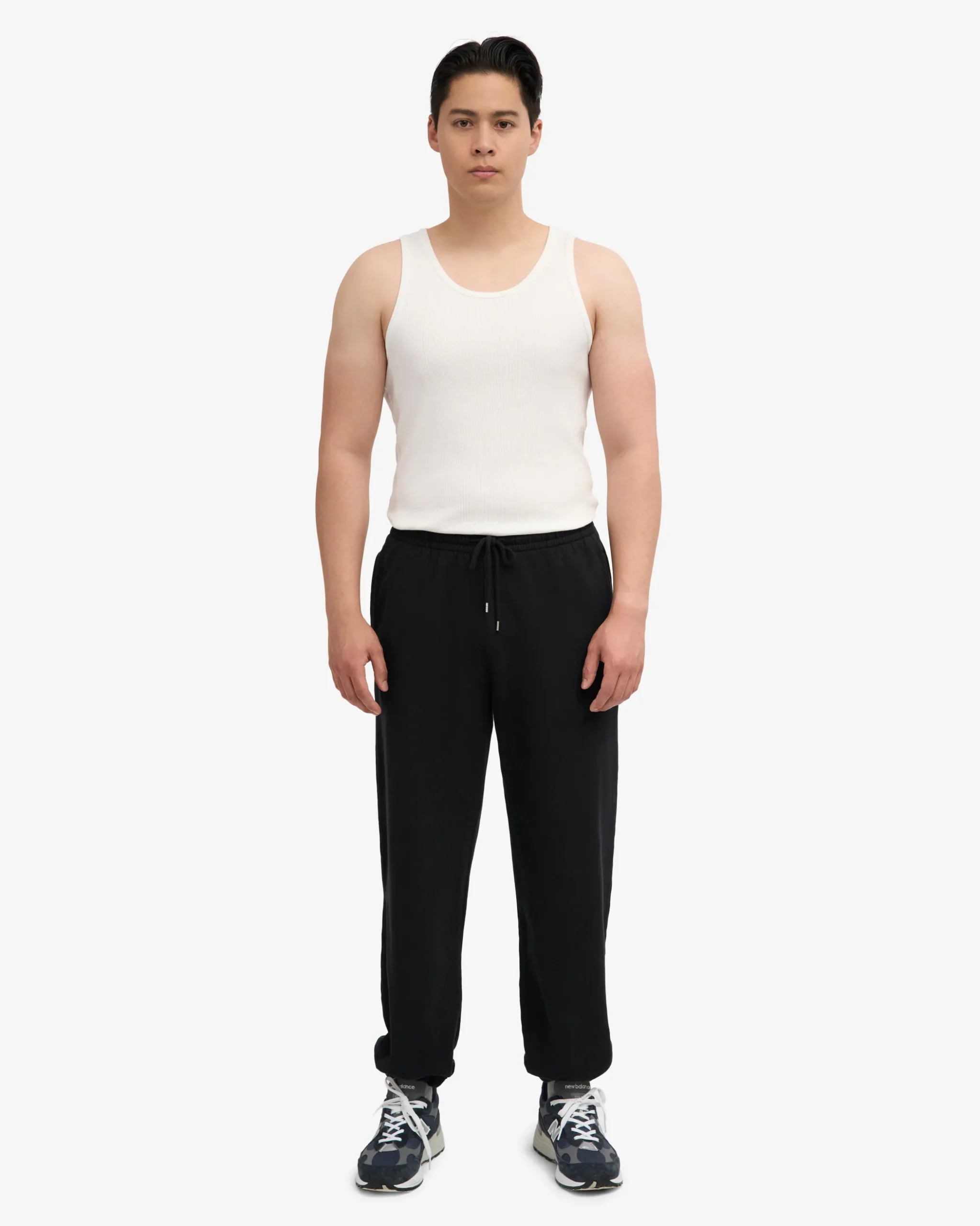 Organic Relaxed Hood Sweatsuit - Deep Black