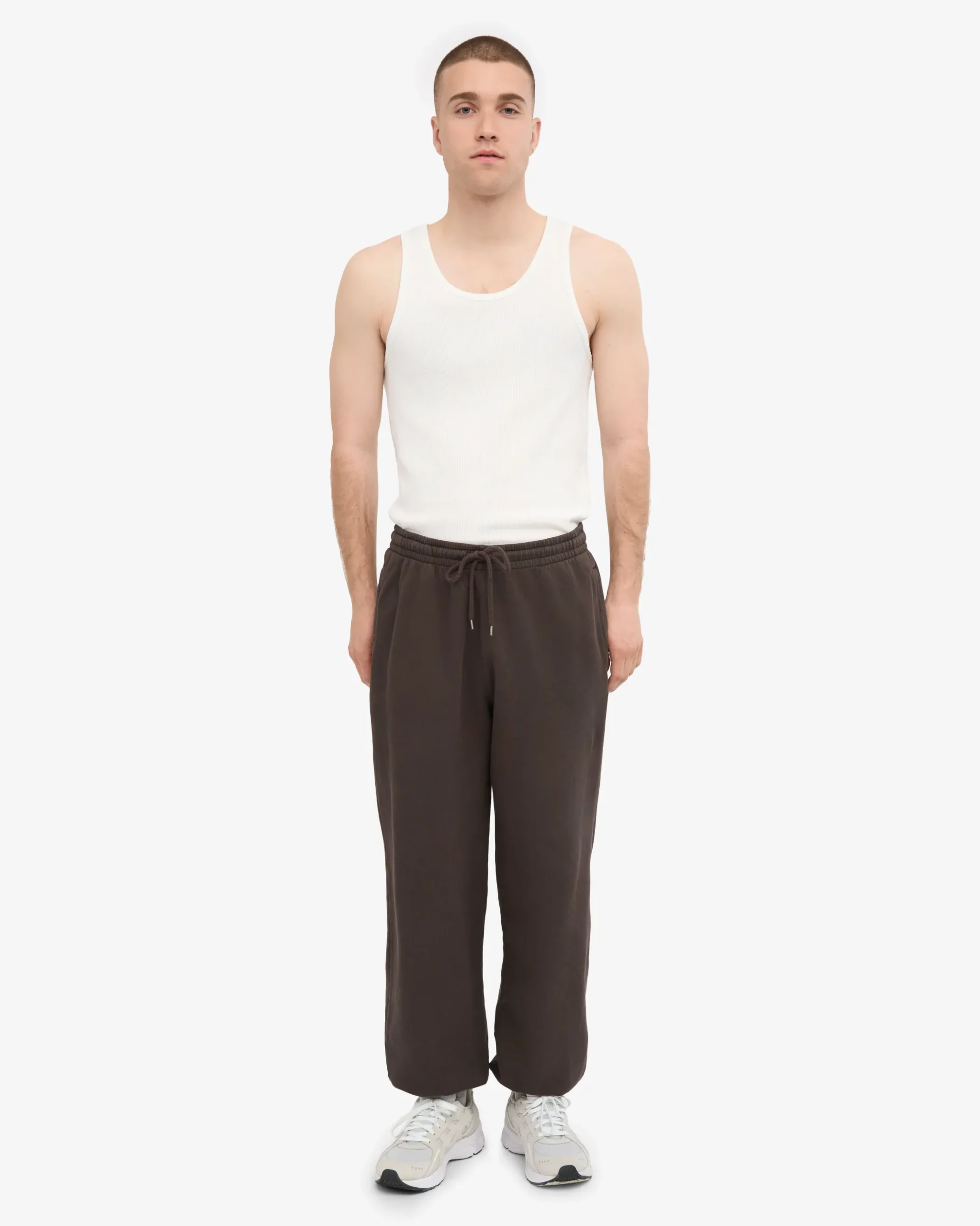 Organic Relaxed Sweatpants - Coffee Brown